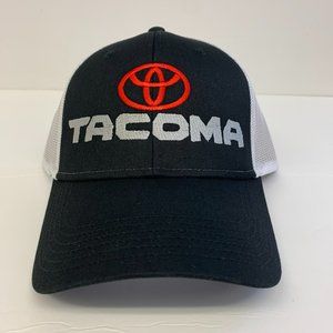 Otto Toyota Tacoma Embroidered Cap Trucker Mesh Beck Snapback Black/White NEW